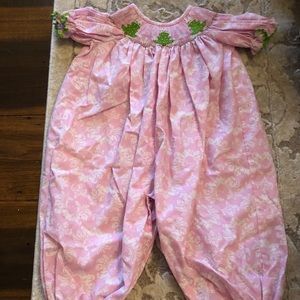 Little girls smocked jumper